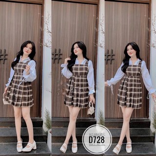 Bigsize Set đầm yếm D728