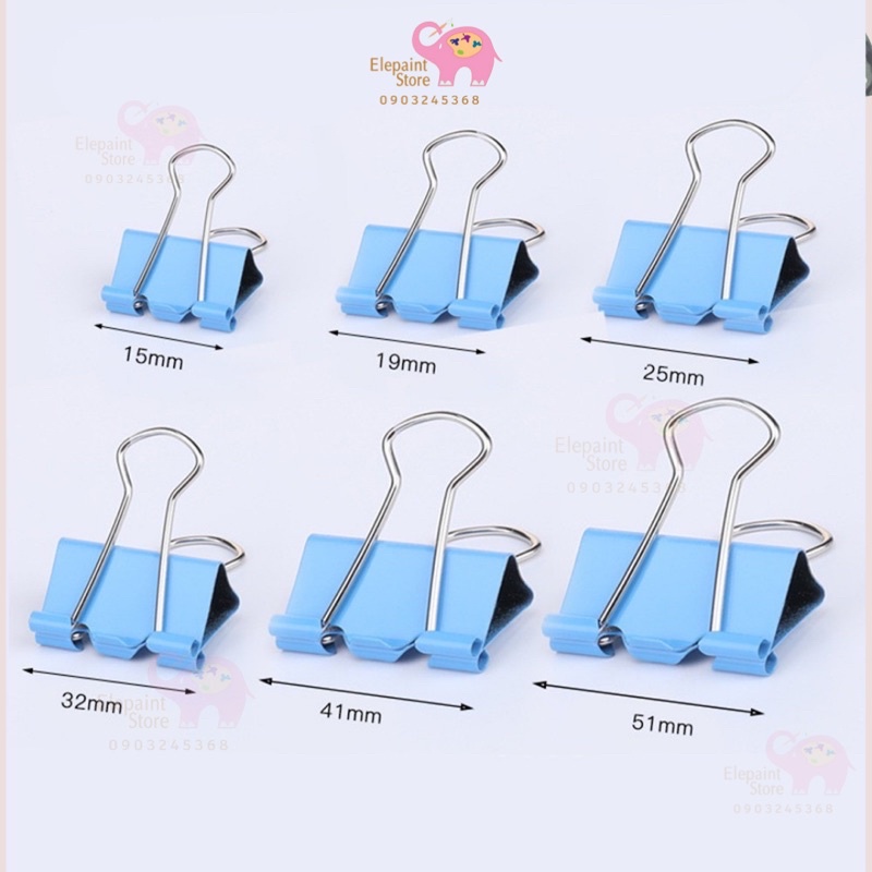 Lẻ 1 chiếc Kẹp bướm màu Deli đủ size