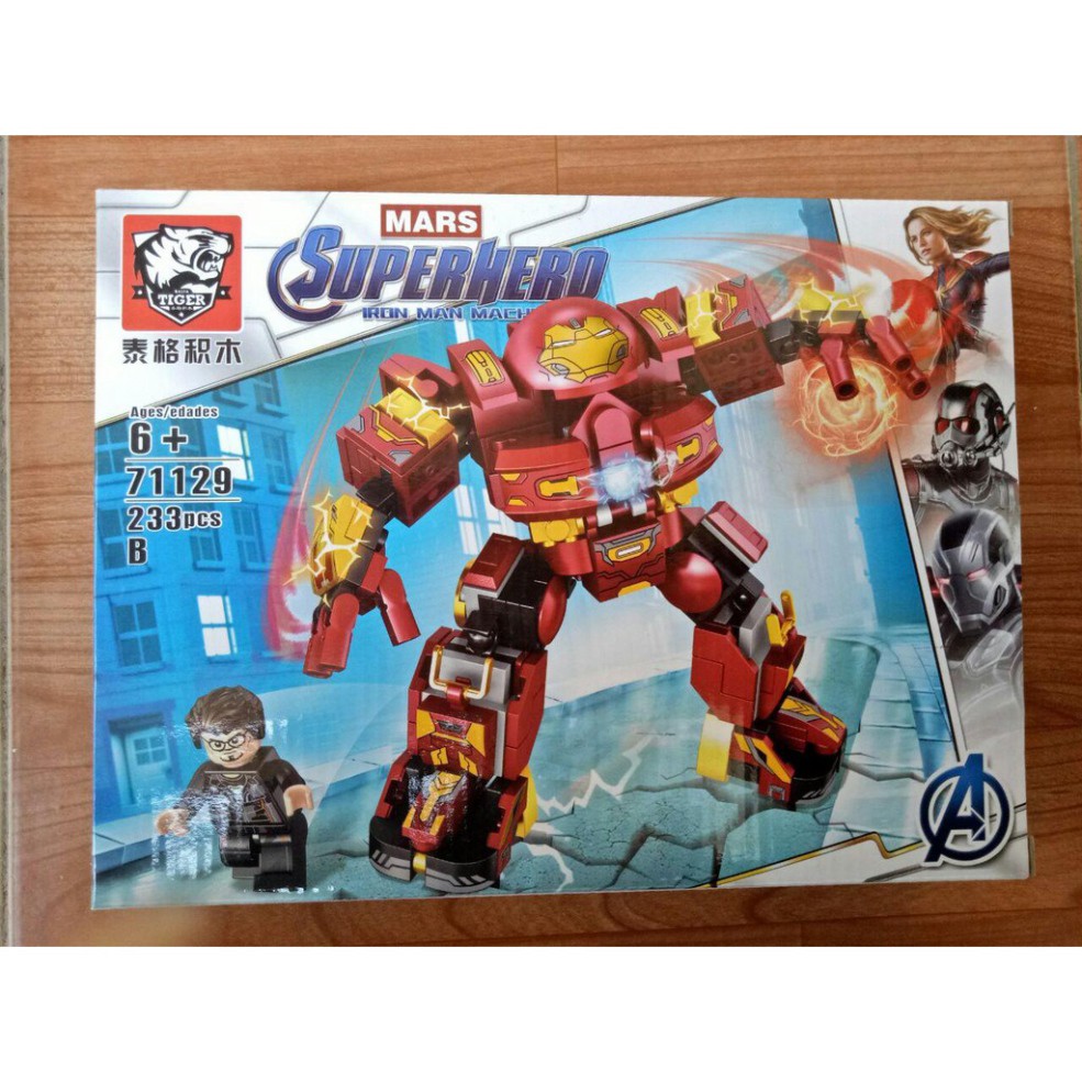 Lắp ráp xếp hình Lego siêu anh hùng 71129 : Các bộ giáp của người sắt warmachine
