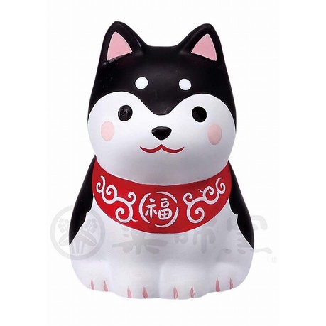 Chó Shiba sứ cao 4,5cm - Yakushigama Nhật bản