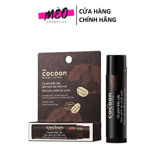 Tẩy Tế Bào Chết Cho Môi Cocoon Cà Phê Đăk Lăk Làm Sạch Da Môi Coffee Lip Scrub 5g