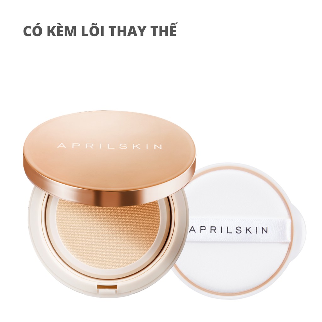 Phấn Nước Kiềm Dầu Lâu Trôi Aprilskin Fixing Foundation 3.0 [Kèm lõi thay thế] 15g