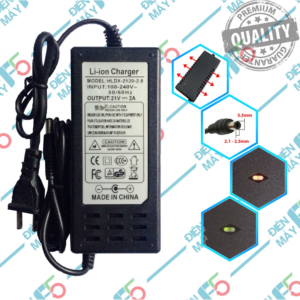 DMF5 Sạc pin Li-ion 5S 18v 21v 2A loại tốt