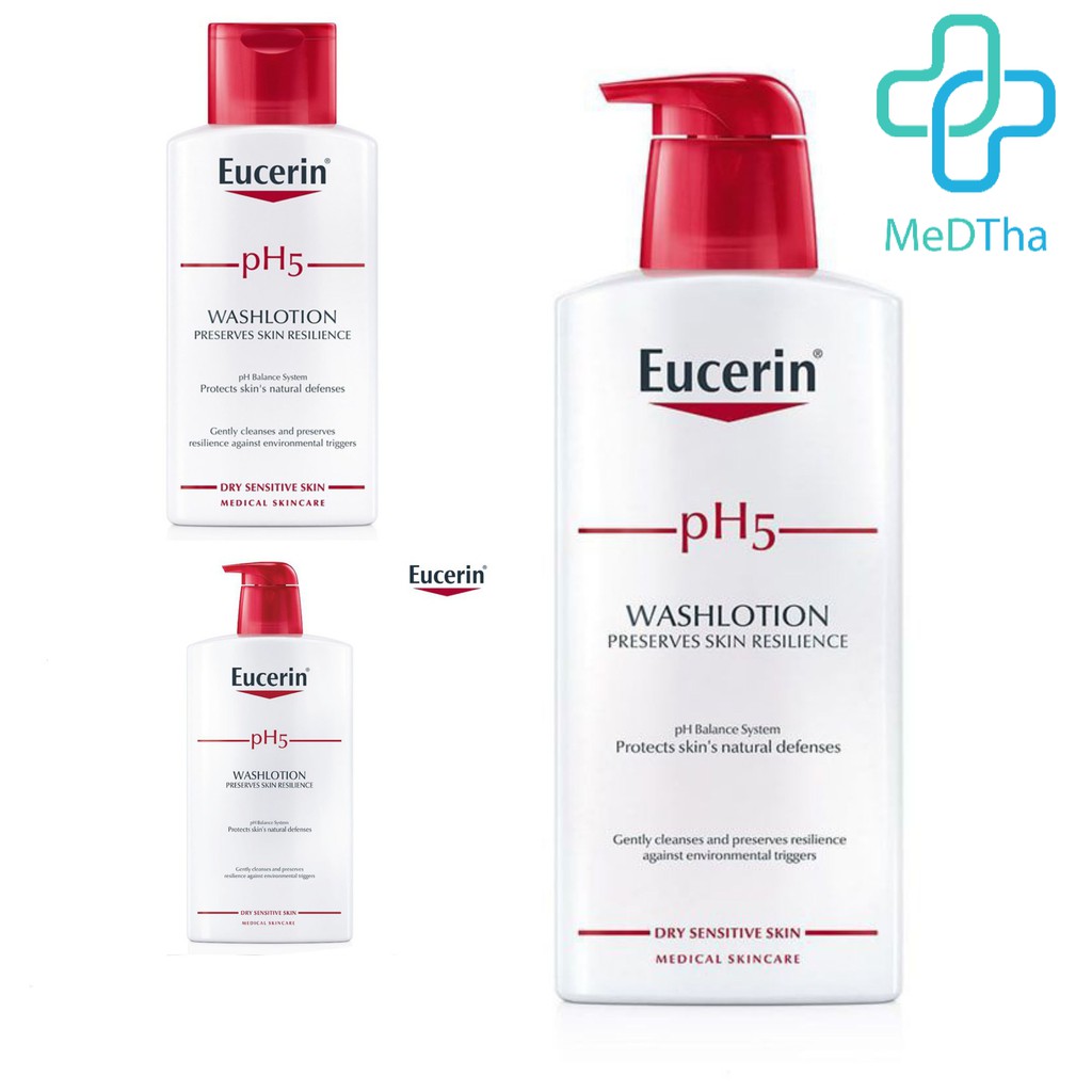 Sữa Tắm Eucerin pH5 - Sữa tắm cho da nhạy cảm, tắm chăm sóc cơ thể, làm sạch da (200, 400, 1000ml) [Chính hãng]