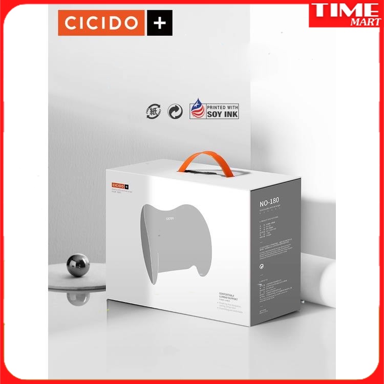 [CHÍNH HÃNG] Đệm Tựa Lưng Cicido Ghế Xe Ô Tô.Tựa Lưng Mẫu 2022 chống đau mỏi lưng [TIME_MART siêu thị tiện ích gia đình]
