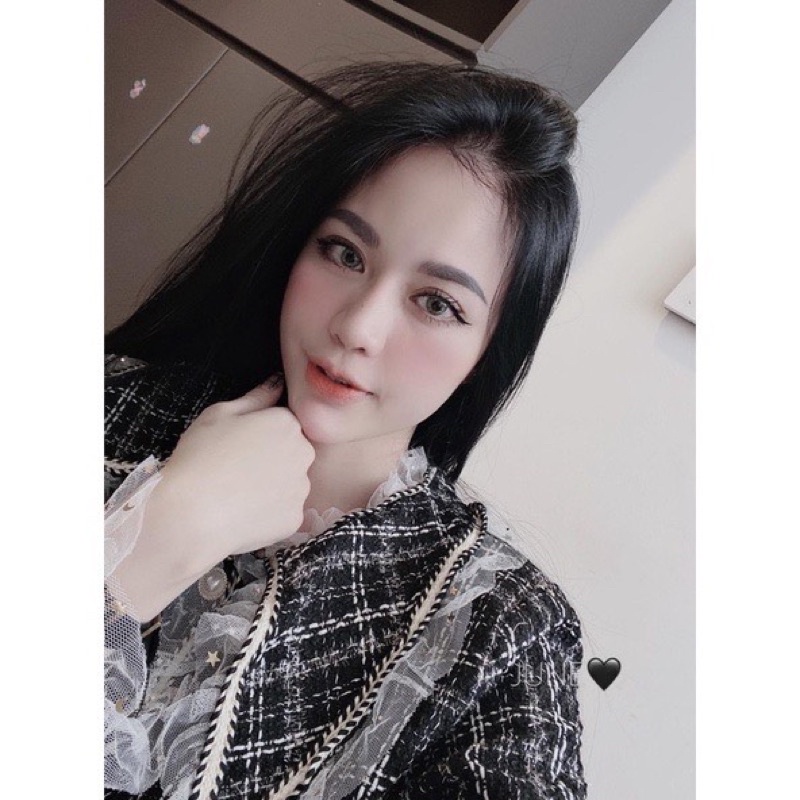 [ 𝐅𝐑𝐄𝐄 𝐒𝐇𝐈𝐏 ]  ÁO DẠ CARO VIỀN BÈO CÚC NGỌC CỔ PITER