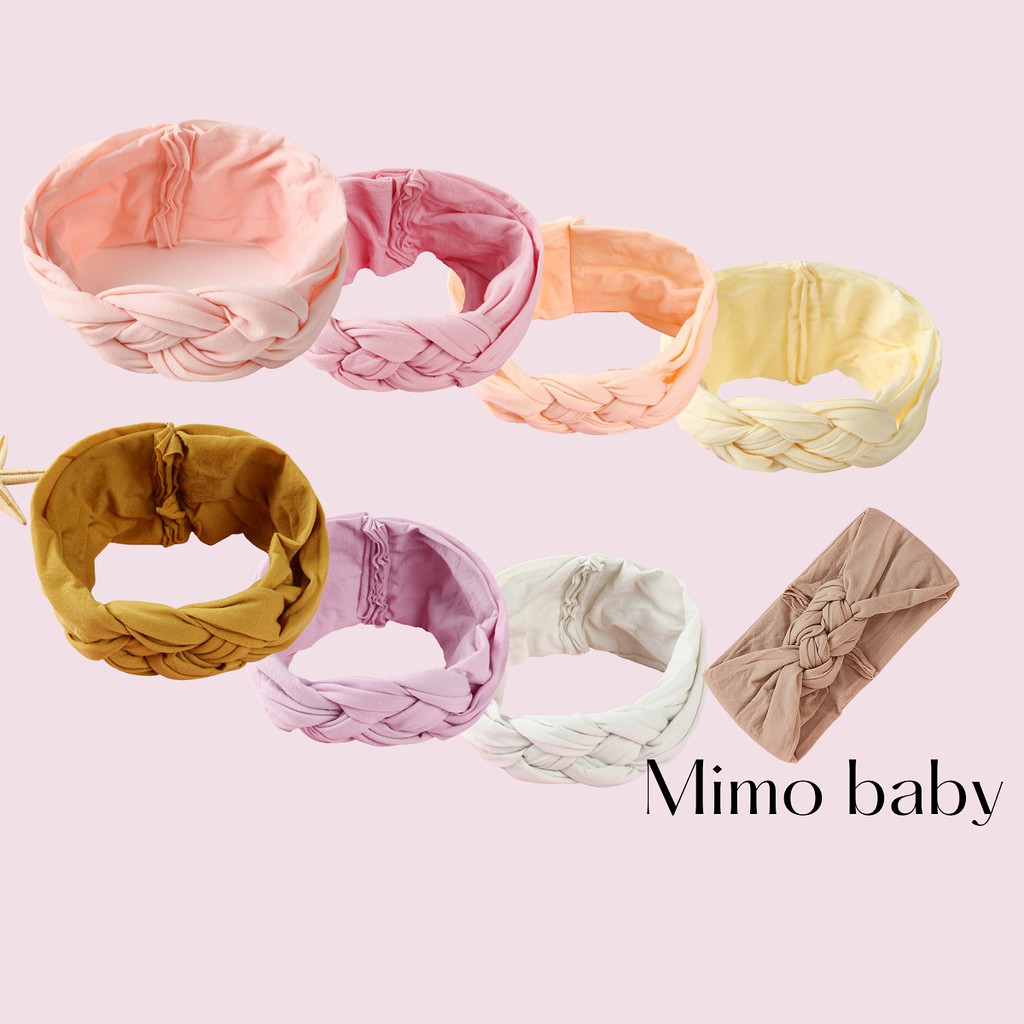 Băng đô bản to bện kết thừng Mimo baby cho bé BD19