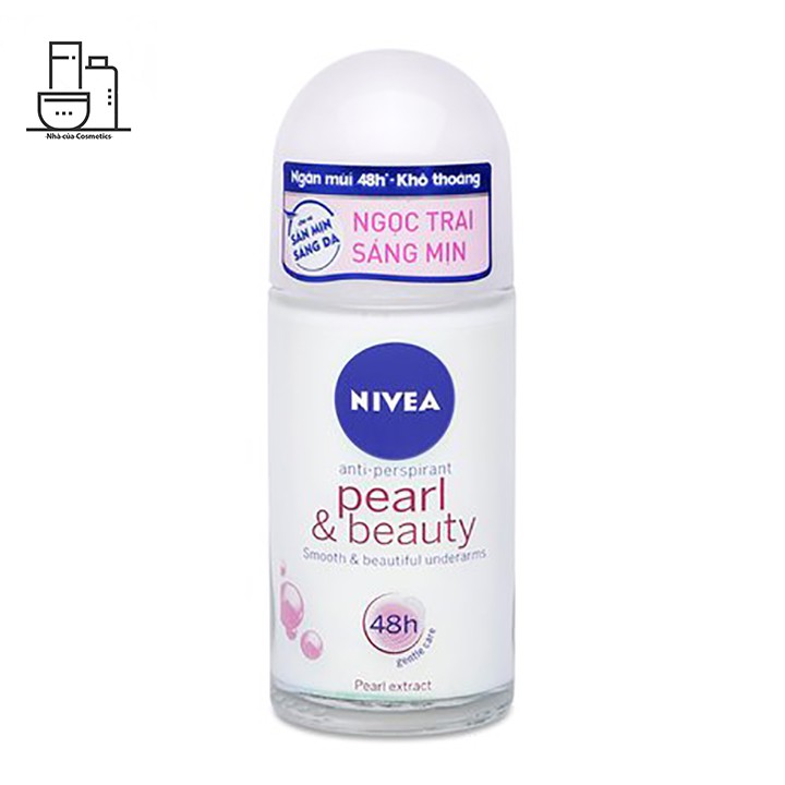 Lăn Khử Mùi Nivea 50ml Pearl &amp; Beauty, Dry Comfort, Extra Whitening, Extra White &amp; Firm, Black &amp; White