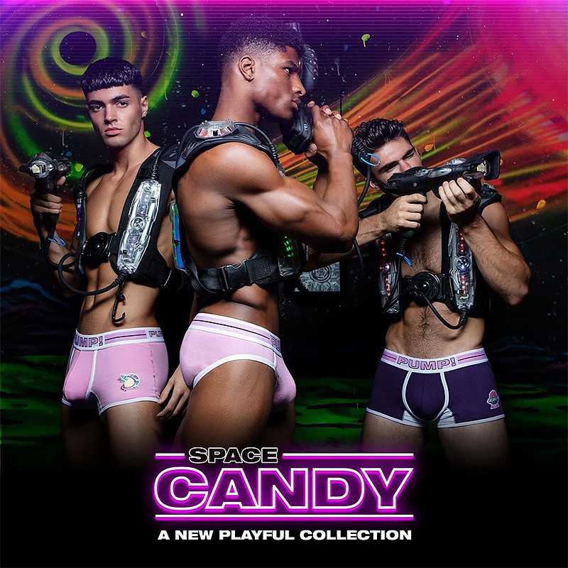 Quần lót cotton dạng chữ U có 2 màu tím / hồng quyến rũ cho nam PU018