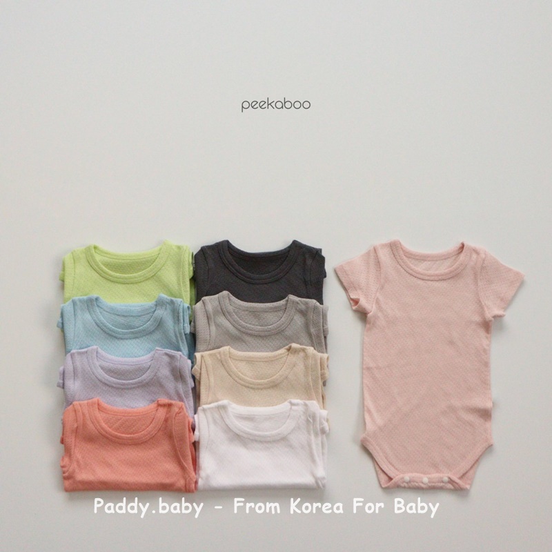 Bộ suit/cộc có tay Pong Pong Peekaboo chính hãng nội địa Hàn cho bé