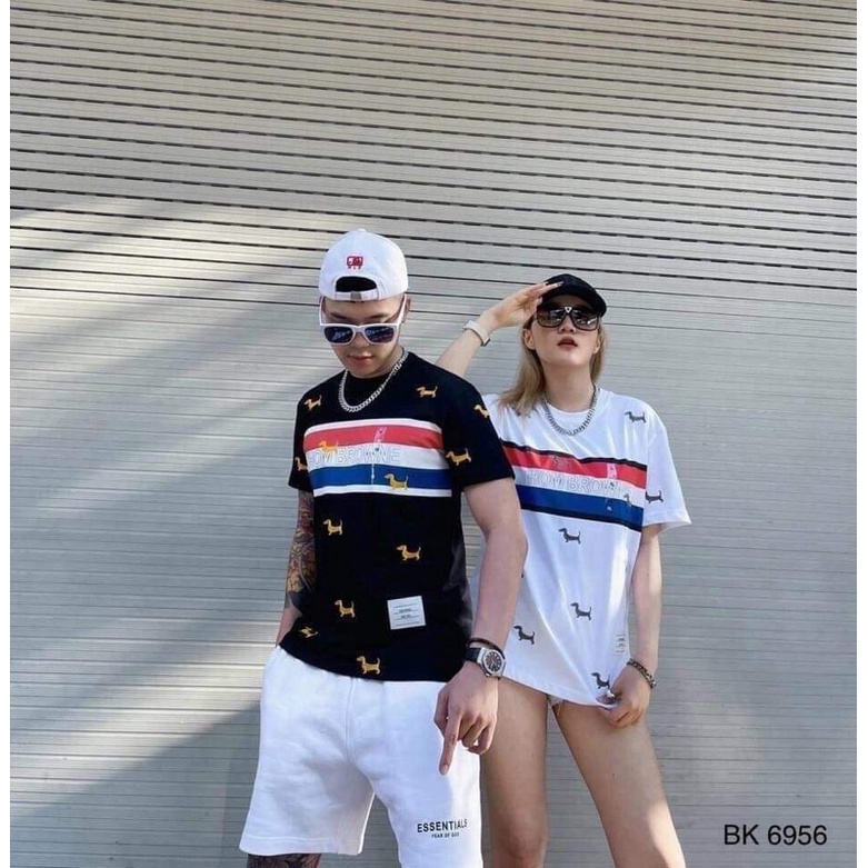 Áo THOM vạch ngực in chó TC6