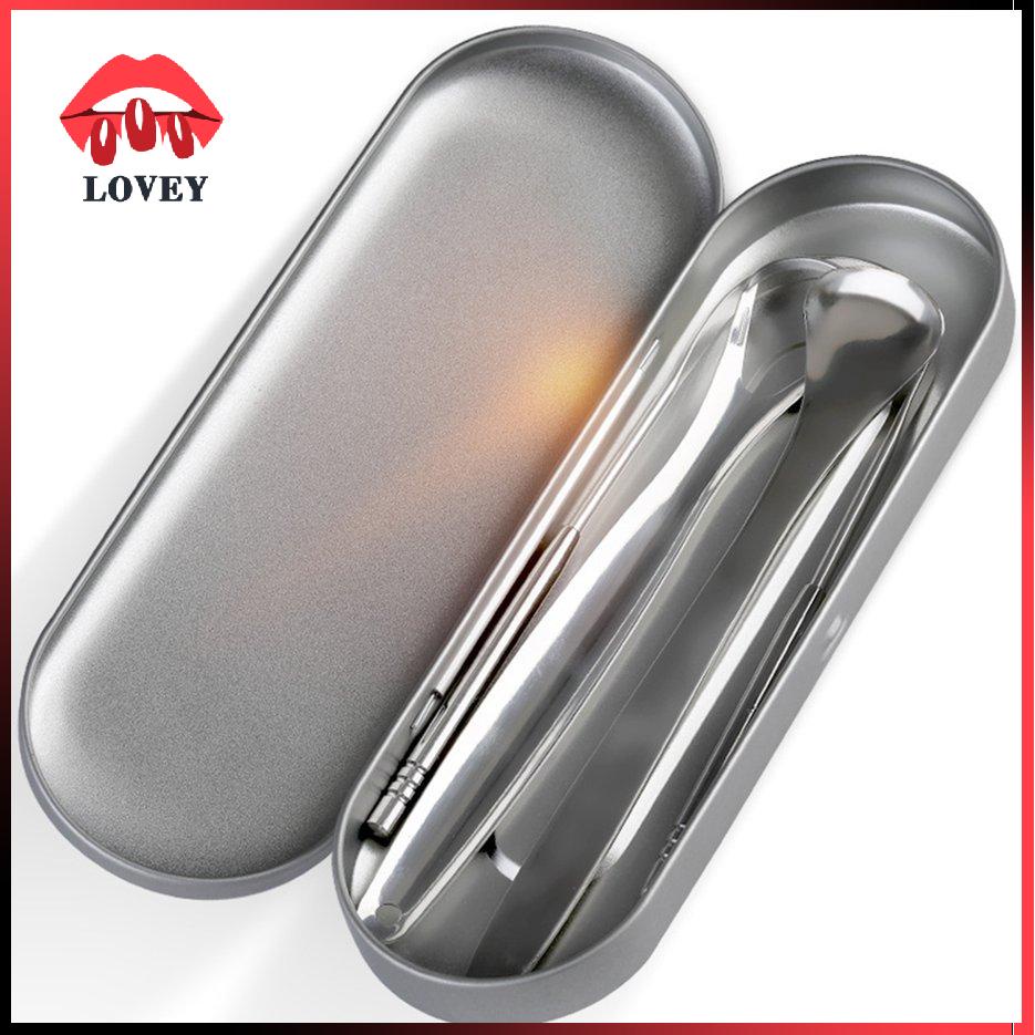 Đồ cạo lưỡi làm từ thép không gỉ vệ sinh răng miệng hiệu quả dành cho người trưởng thành