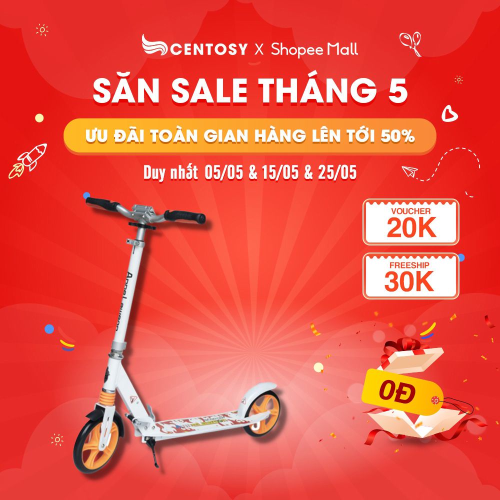 Xe Trượt Scooter Người Lớn Cao Cấp - Centosy Scooter ALS Y5 - Màu Sắc Nổi Bật, Gấp Gọn Tiện Lợi