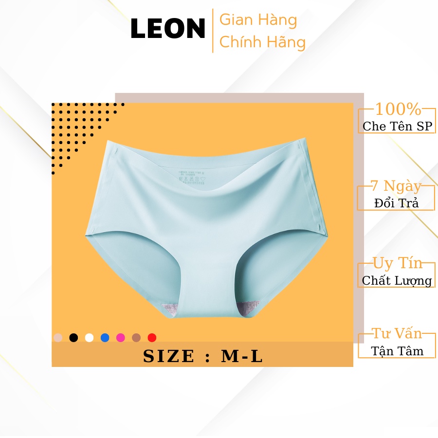 Quần Lót Su Nữ Không Đường May Co Dãn 4 Chiều Mềm Mịn Siêu Thấm Hút LEON 5032-5033