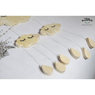 DREAM CATCHER HÌNH ĐÁM MÂY BẰNG GỖ