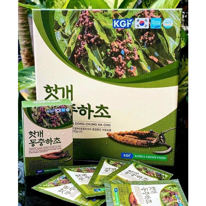 Nước Sâm - Nước Hồng sâm Đông Trùng KGF Hộp 30 Gói