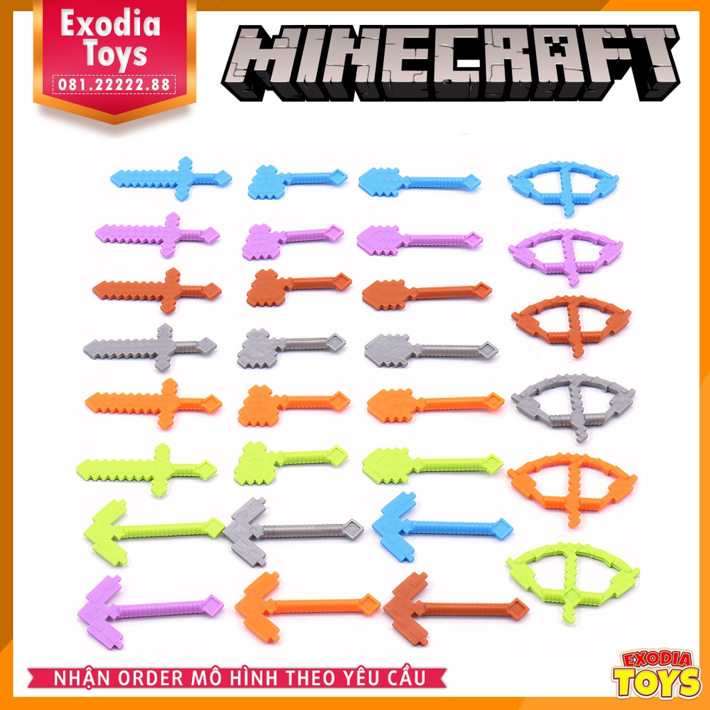 Xếp hình phụ kiện MOC vỉ vũ cho nhân vật trò chơi Minecraft - Đồ Chơi Lắp Ghép Sáng Tạo - Shijie 60185