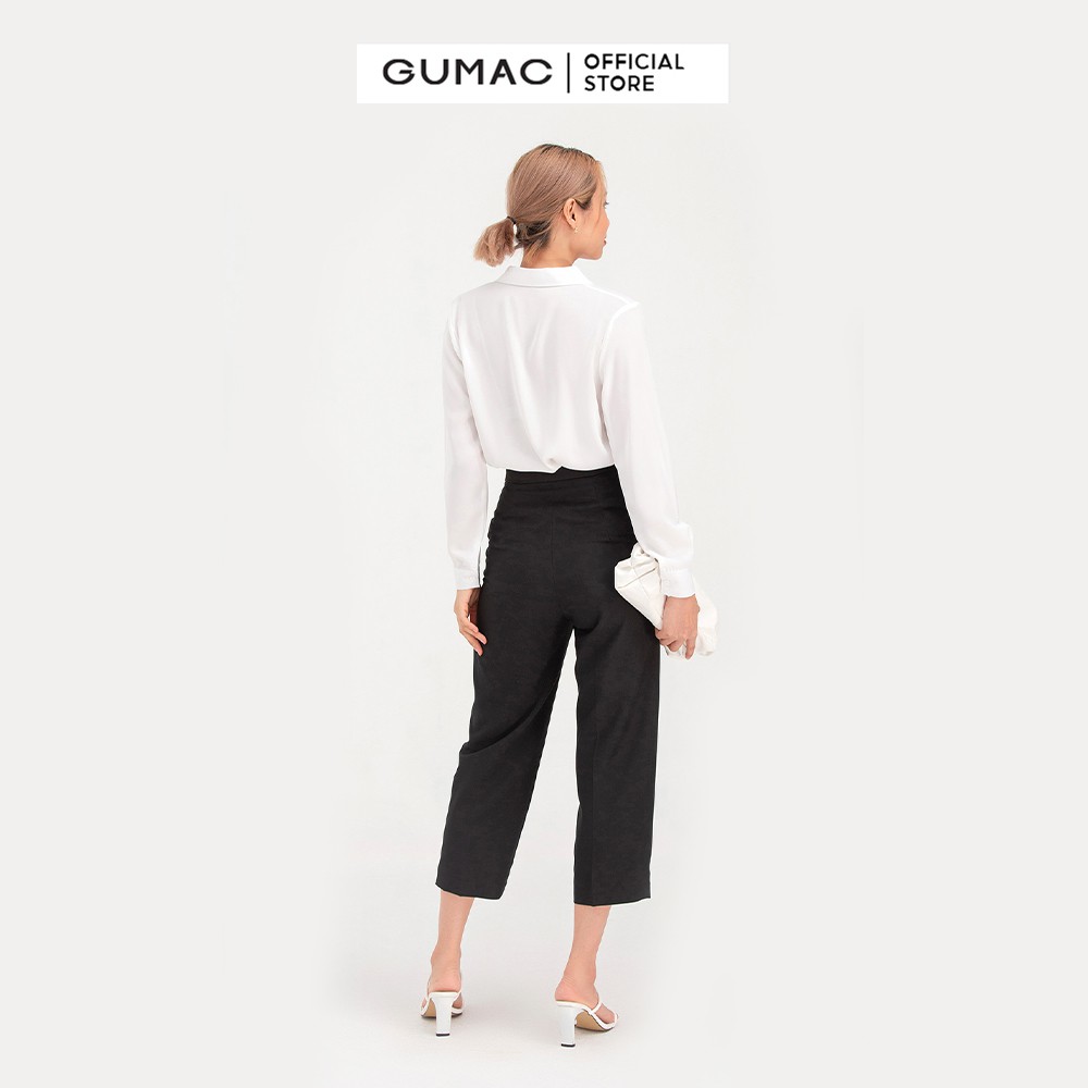 [Mã WABRGU33 giảm 10% tối đa 30k đơn từ 99K] Quần tây nữ ống suông GUMAC form basic công sở QB752