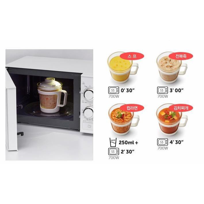 Ly ăn mì thủy tinh chịu nhiệt Lock&amp;Lock