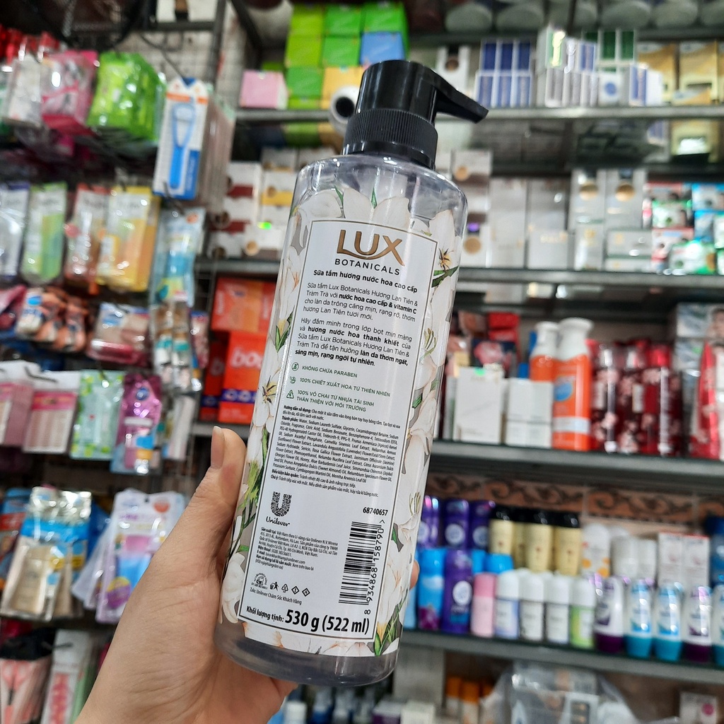 Sữa tắm Lux mới cao cấp Hương Lan Tiên và Tràm Trà (Trắng) 530g