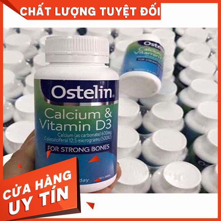 Thực Phẩm Bổ Sung Canxi Ostelin Calcium - Vitamin D3 130 Viên - Mẫu mới 2020