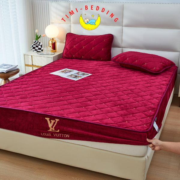 Bộ ga gối nỉ nhung cao cấp - mềm mại, ấp áp và giữ nhiệt - Doreemoon