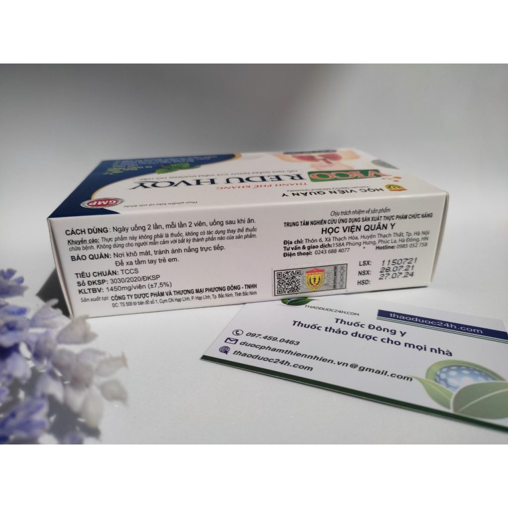 ✅ Thanh Phế Khang Vico Redu - Học Viện Quân Y [Chính Hãng] ✅ Hỗ trợ bổ phế giảm nguy cơ viêm đường hô hấp ho đau họng