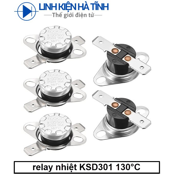 [combo 2 cái] KSD301 Công tắc nhiệt rơ le nhiệt bộ điều nhiệt 130 độ thường đóng
