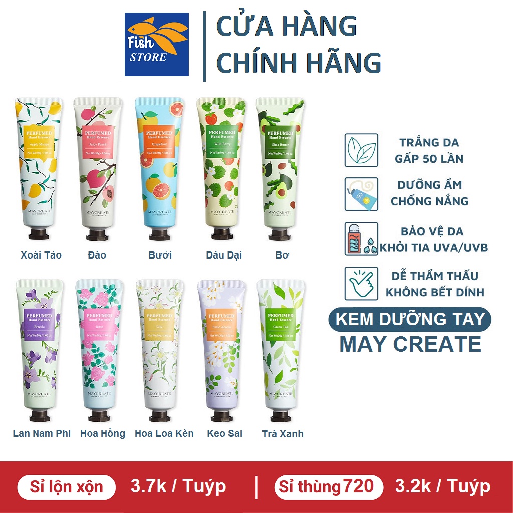 Kem dưỡng da tay Maycreate mềm mịn nội địa Trung chính hãng 30g