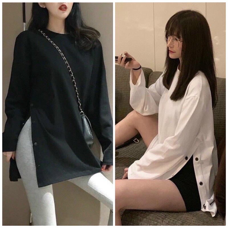 ÁO THỤNG XẺ TÀ CÚC BẤM