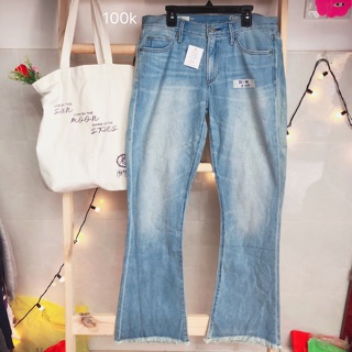 Jeans 2hand lưng cao