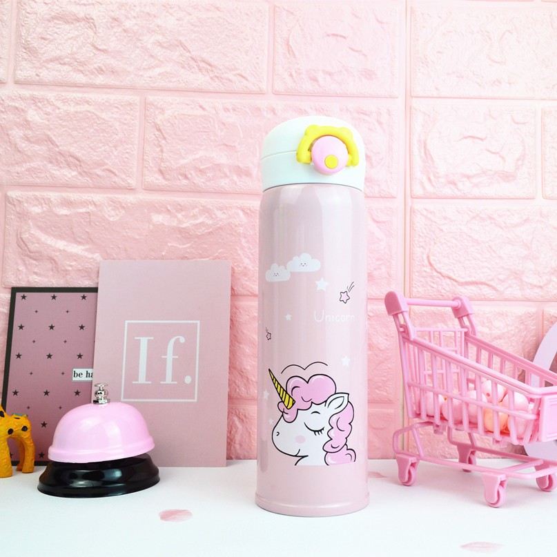 HCM - Bình giữ nhiệt ngựa Pony pastel ngọt ngào kute 500ml