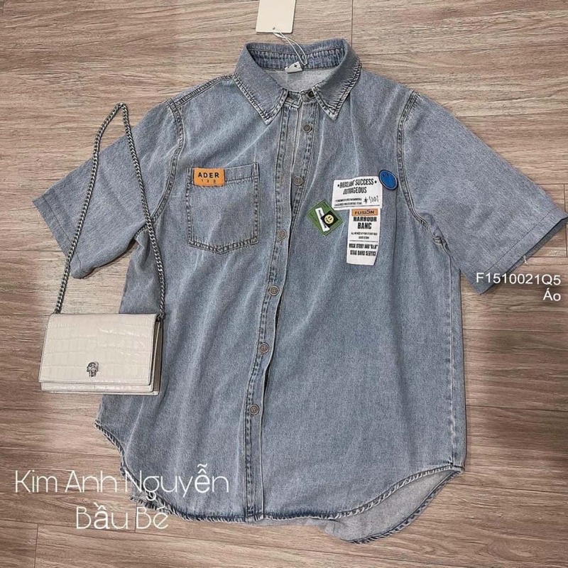 Áo sơ mi jeans tay ngắn