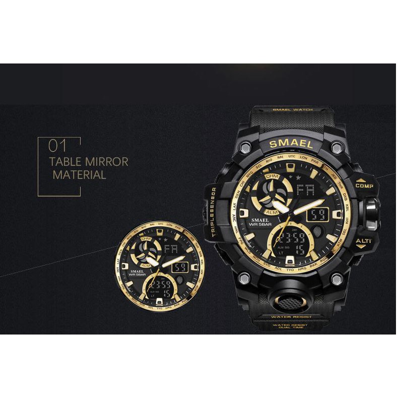 Đồng Hồ Điện Tử Thể Thao Nam Chính Hãng SMAEL 1545C Phiên Bản Sport Chống Nước Cực Tốt | BigBuy360 - bigbuy360.vn