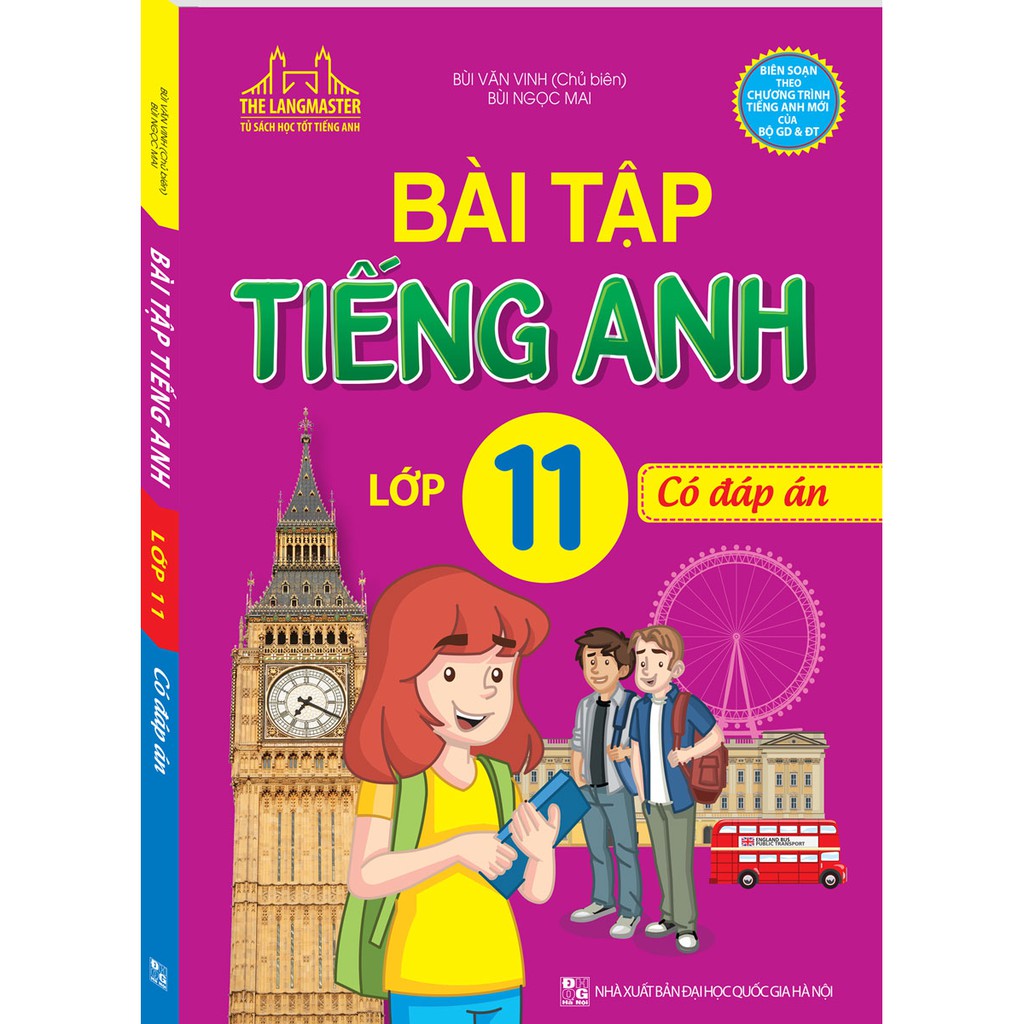 Sách - The Langmaster - Bài Tập Tiếng Anh Lớp 11 - Có Đáp Án