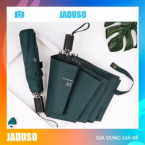 Ô Gấp Gọn Phủ Lớp Chống Tia Uv, Ô Che Mưa Cầm Tay, Dù Chống Nắng DEPOT Cao Cấp - Tặng Túi Đựng Ô
