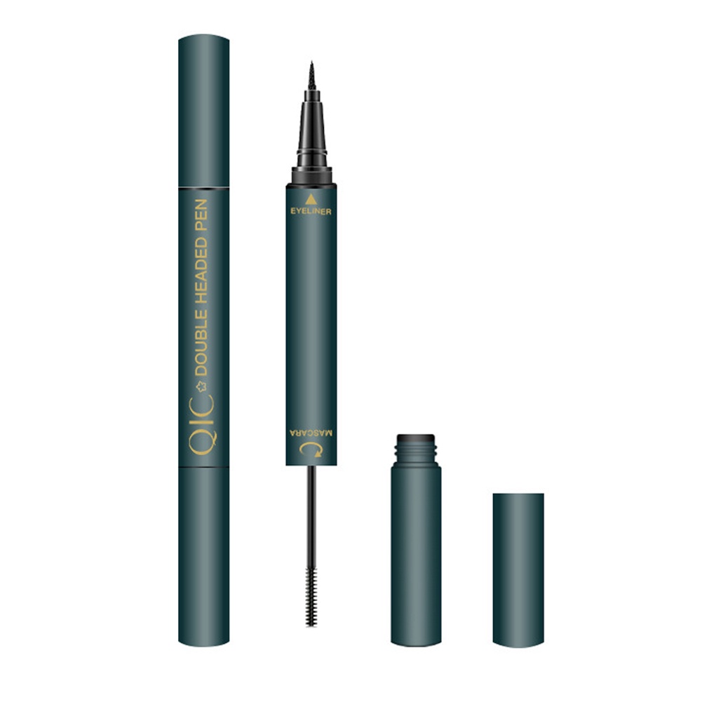 [Hàng mới về] Bút kẻ mắt và mascara 2 trong 1 QIC màu đen không thấm nước lâu trôi khô nhanh JP6