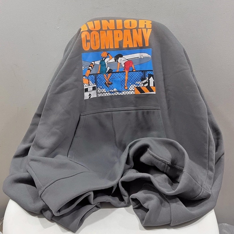 [ sẵn ] Áo Hoodie Forrm Rộng Xám Đen COMPANY Ulzzang [ nam nữ mặc được ] | BigBuy360 - bigbuy360.vn