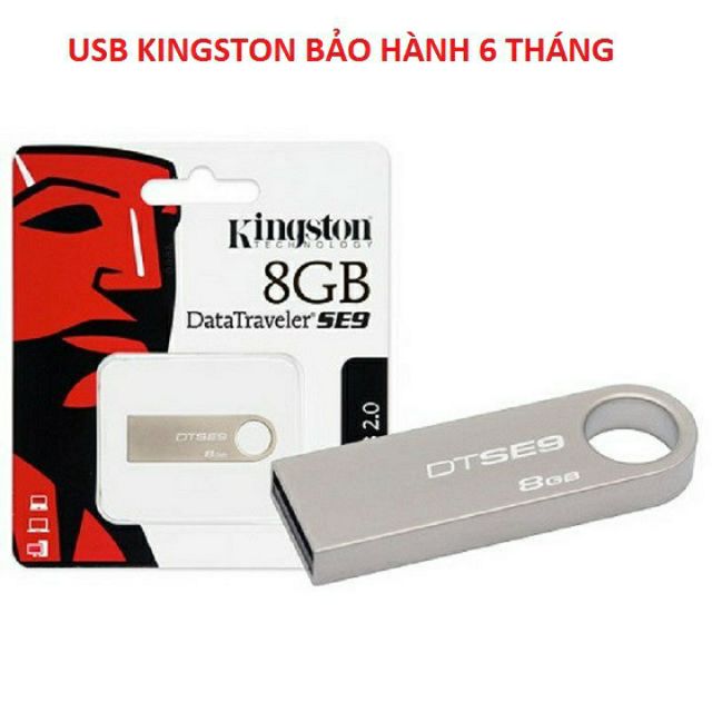 [HÀNG CHÍNH HÃNG] USB Kingston DTSE9 16G - 8G chống nước, chất liệu kim loại