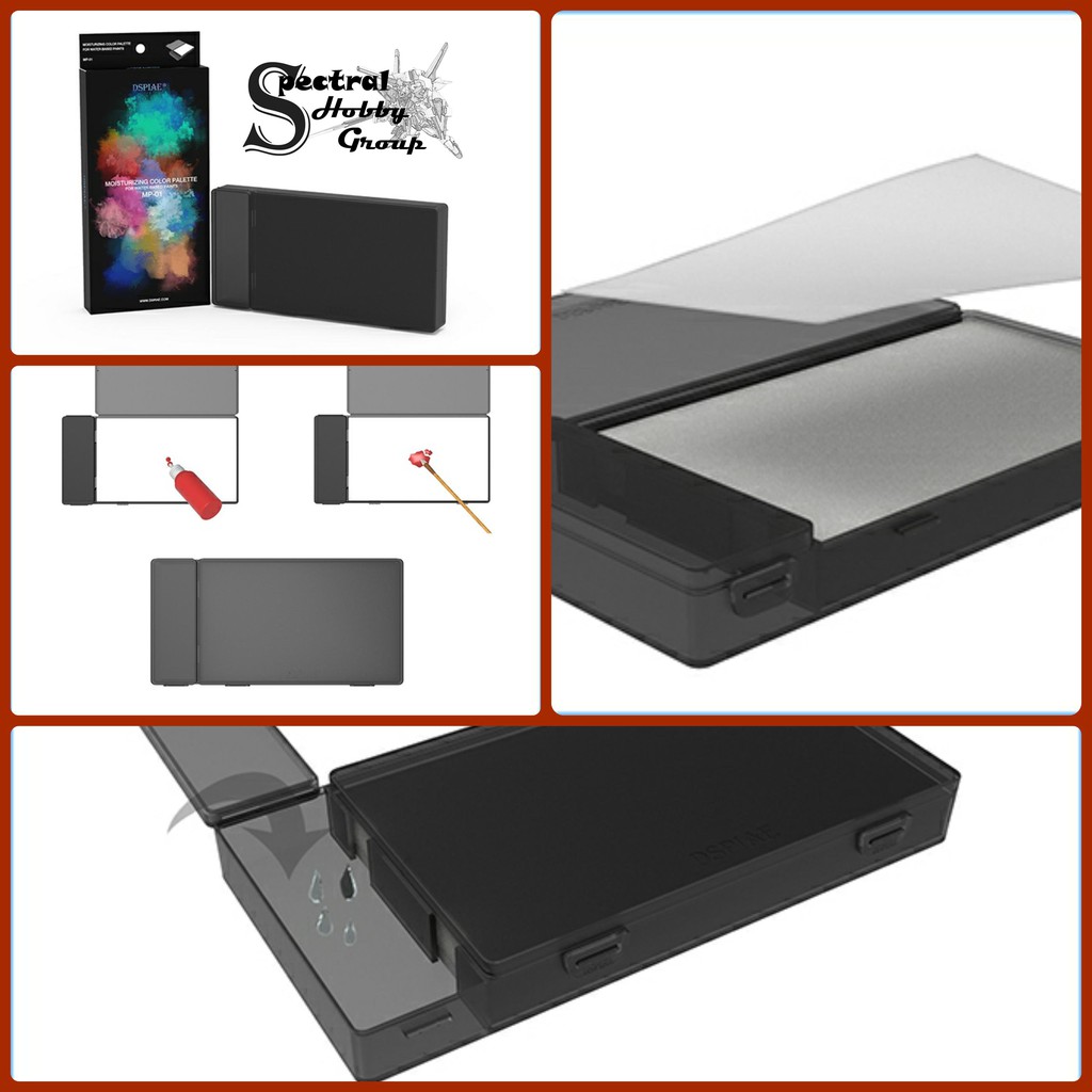 Khay sơn DSPIAE vẽ cọ palette water based MP01 pigments moisturizing palette color paper paint tray