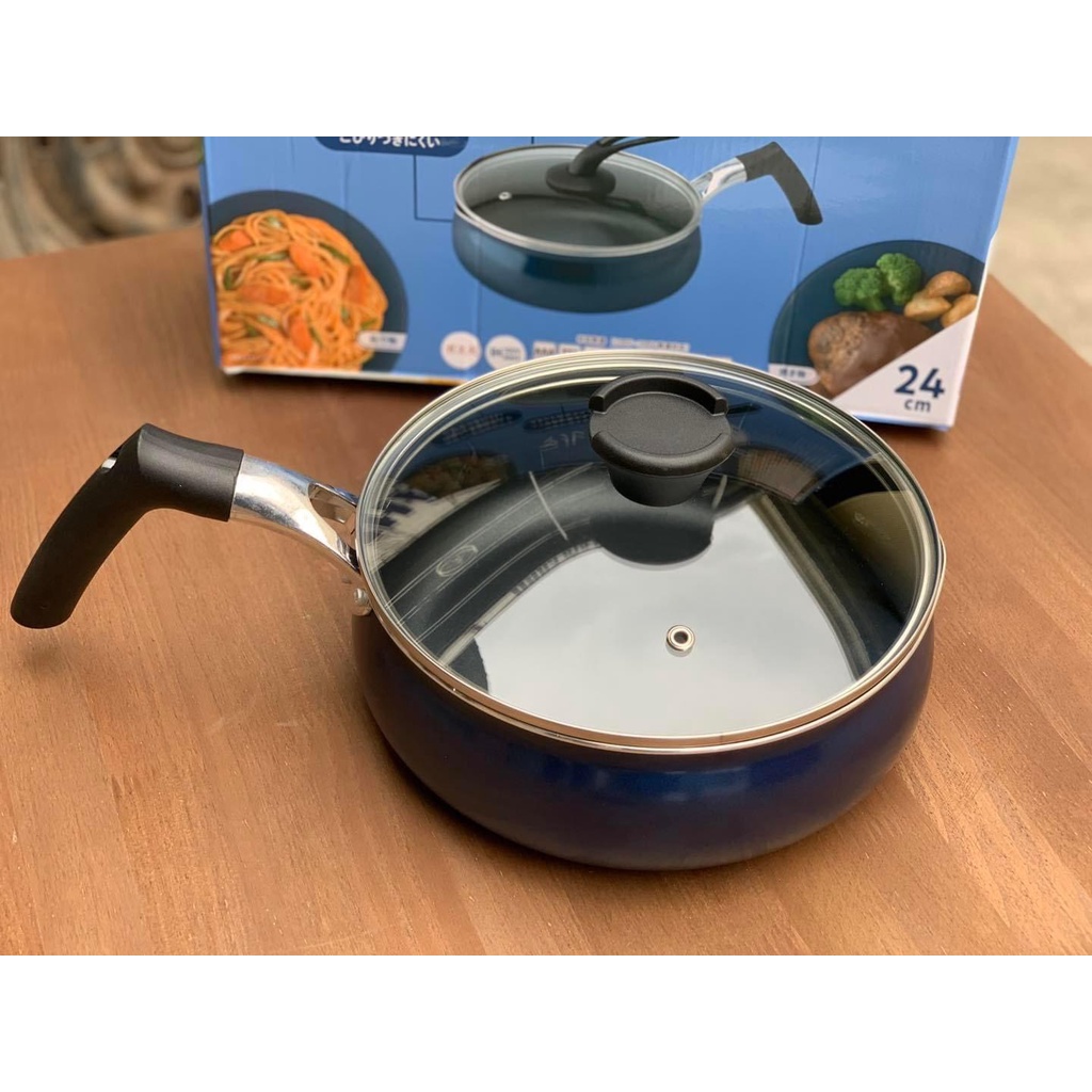 Chảo lẩu 24cm sâu lòng thành cao DCM Nhật Bản