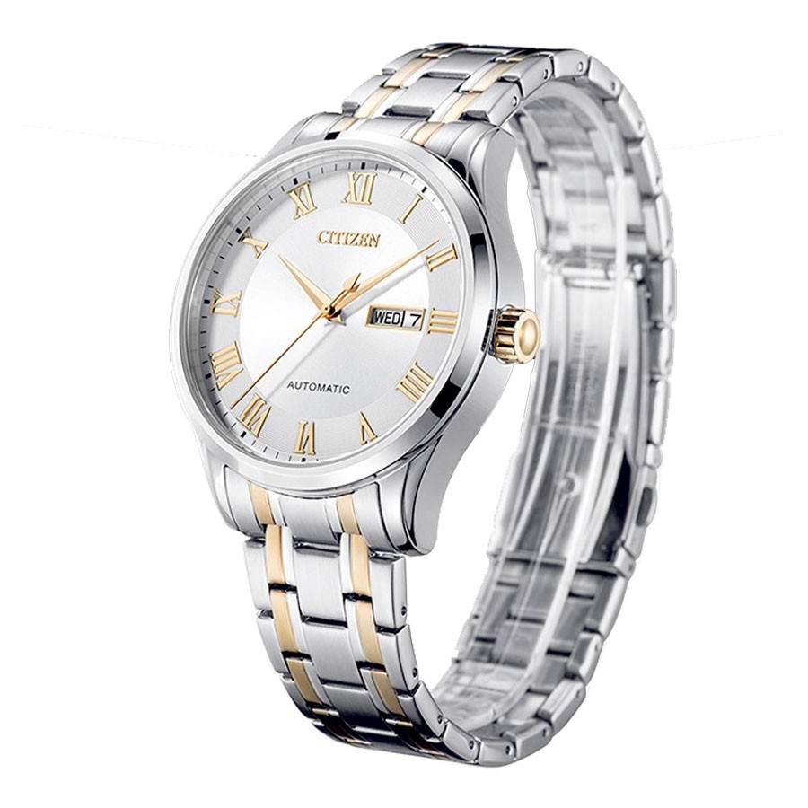 Đồng Hồ Nam Citizen Dây Thép Không Gỉ NH8366-83A - Mặt Trắng