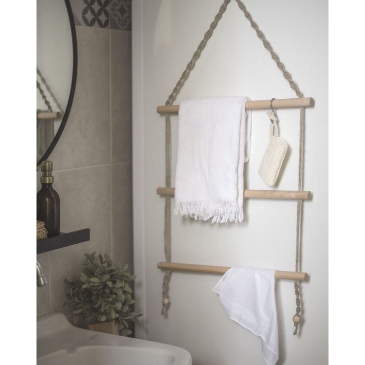 Thang Gỗ Đan Dây Trang Trí/Decor🪜