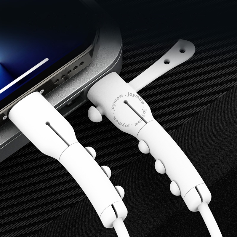 Mobile Set 2 Phụ Kiện Bảo Vệ Dây Cáp Sạc Điện Thoại Bằng Silicon Mềm Dành Cho Ip Android