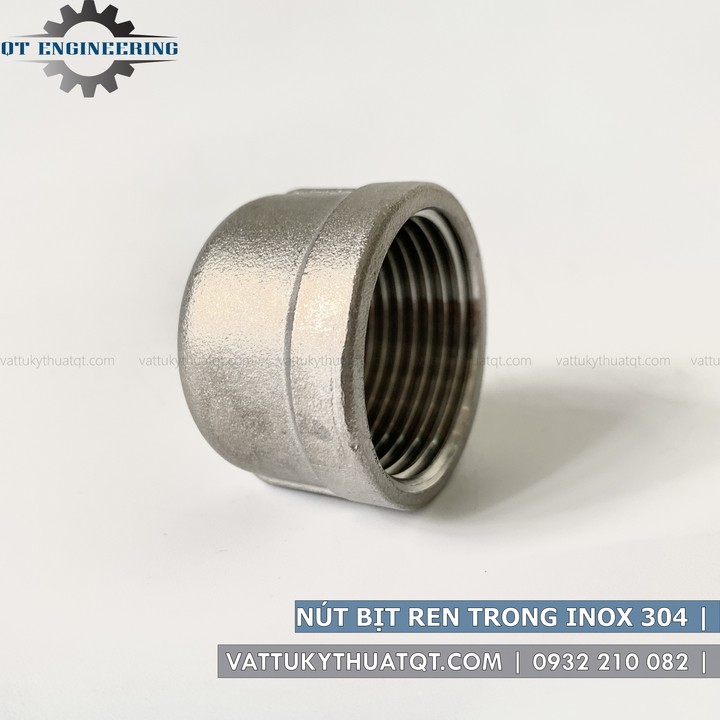 Nút Bịt Ren Trong Inox 304 | DN8-DN32 (Phi 13mm-42mm) [VATTUKYTHUATQT.COM]