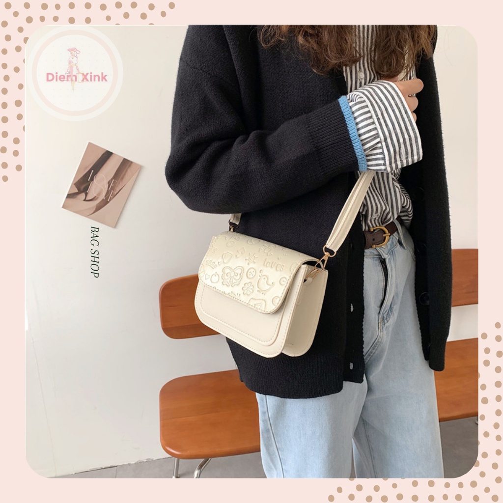FREE SHIP EXTRA PLUS- Túi đeo chéo cao cấp có ngăn phụ đựng thẻ- Diem Store- T 26