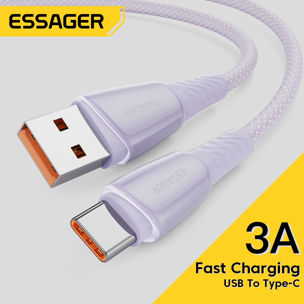 Essager Cáp Sạc Nhanh USB Type C 3A Cho Điện Thoại Android