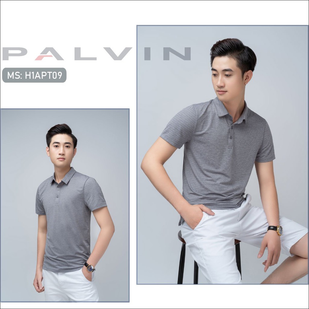 Áo thun Polo nam PALVIN cổ bẻ vải  chất xịn, chuẩn form, sang trọng-lịch lãm_H1APT09 | BigBuy360 - bigbuy360.vn