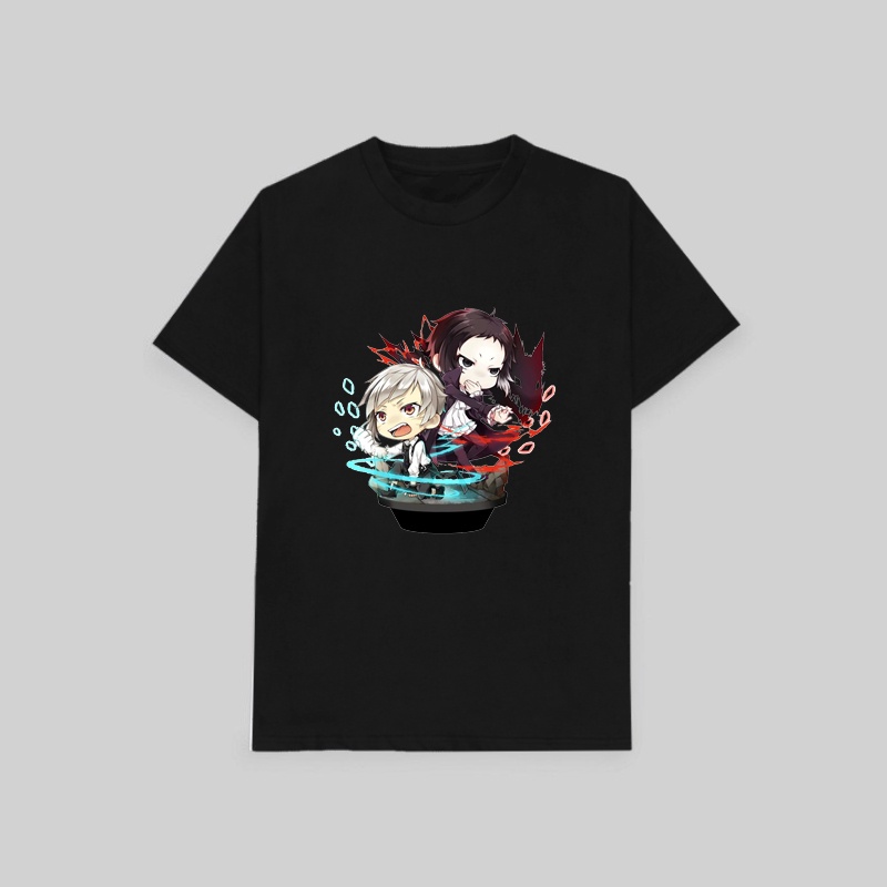 Áo thun phông đen in hình Kaito Kid thời trang xinh xắn cá tính anime chibi