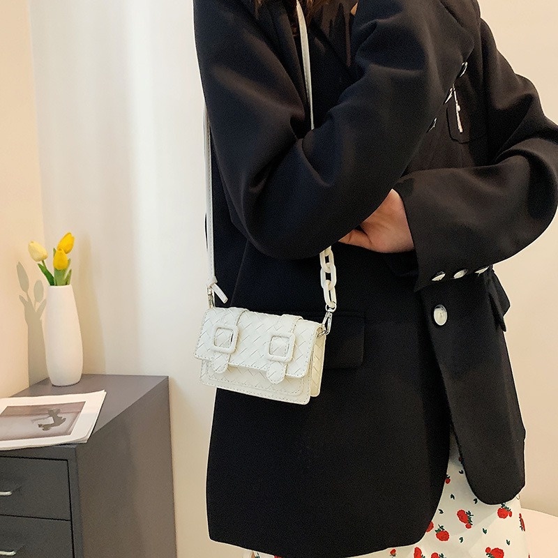 Túi Xách Đan Len Màu Trơn NB00299